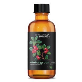 Wintergreen Essential Oil by Wholesale Botanics | Premium Grade 100% Undiluted Essential Oil | for Aromatherapy, Soaps, Lotions, & Candles | Vegan & Cruelty Free (2 Fl Oz)