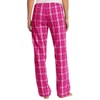 District Women's Flannel Plaid Pant S Black