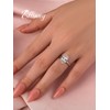 3.5ct Elongated Oval Cut Engagement Ring for Women,5A Grade Cubic