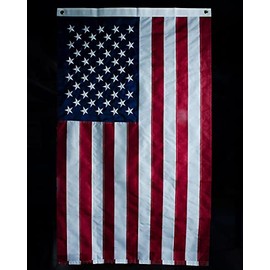 United States of America Embroidered Flag Single Side 5'×3' Rough Tex 210D Nylon