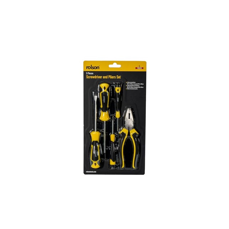 Screwdriver and Pliers Set - 5 Pieces