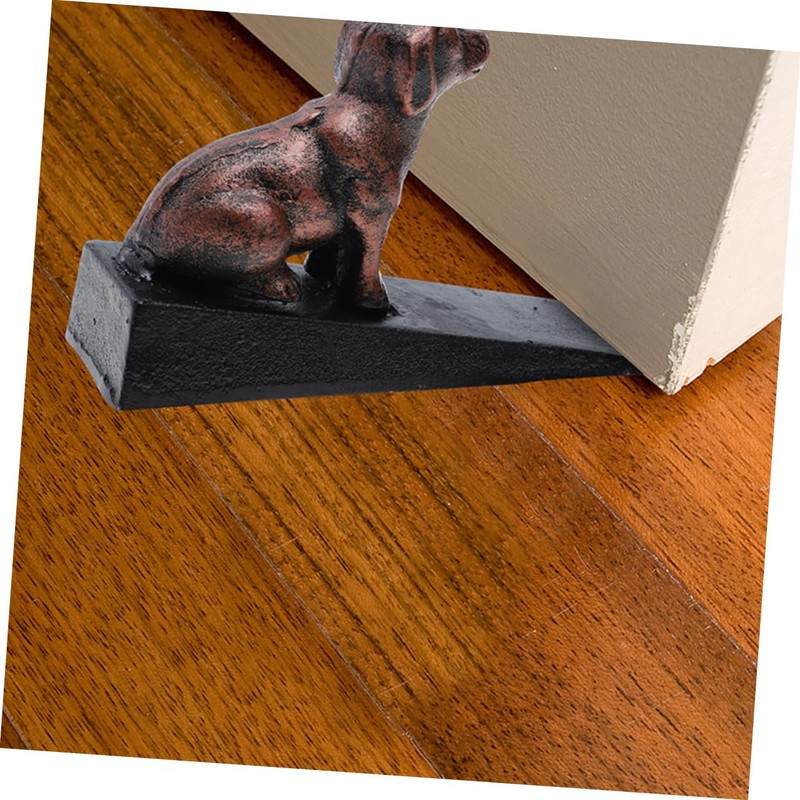 COHEALI Heavy Duty Cast Iron Door Stop Dog Ornament Prevents