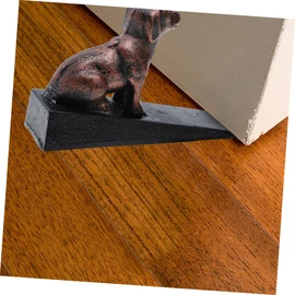 COHEALI Heavy Duty Cast Iron Door Stop Dog Ornament Prevents Door Sudden Closure