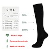 12 Pares De Medias De Compresión Antitrombóticas 6 Colores