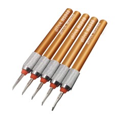 For Scale Model Panel Line Carved Scribe line Hobby Cutting Tool Chisel 5 pcs 0.2/0.4/0.6/0.8/1.0mm (All 5 size)