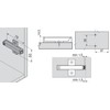Blum 956A1501GR Blum 956A1501 TIP-ON Wing Adapter Plate for Large