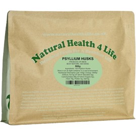 Natural Health 4 Life Psyllium Husk Vegetable Fibre 500g (1 Pouch with Scoop)