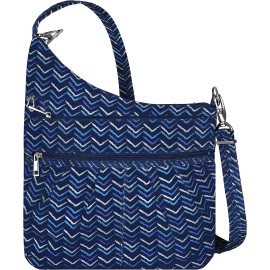 Travelon Anti-Theft Signature 3 Compartment Crossbody Straight .FREE SHIPPING!!!