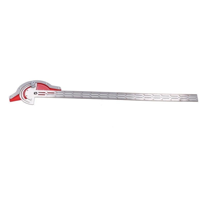 Woodworker Edge Ruler Protractor Portable Stainless Steel Angle Measuring Tool