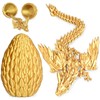 3D Printed Dragon Eggs with Articulated Fly Dragon Inside, Collectible