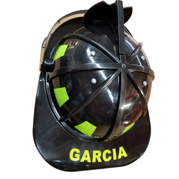 Aeromax Personalized Firefighter Helmets (Black with Visor)