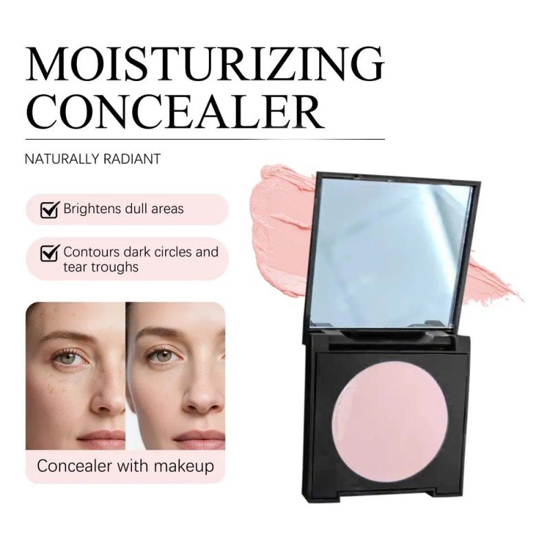Crema Correctora Iluminadora Para Ojeras Natural Rosa