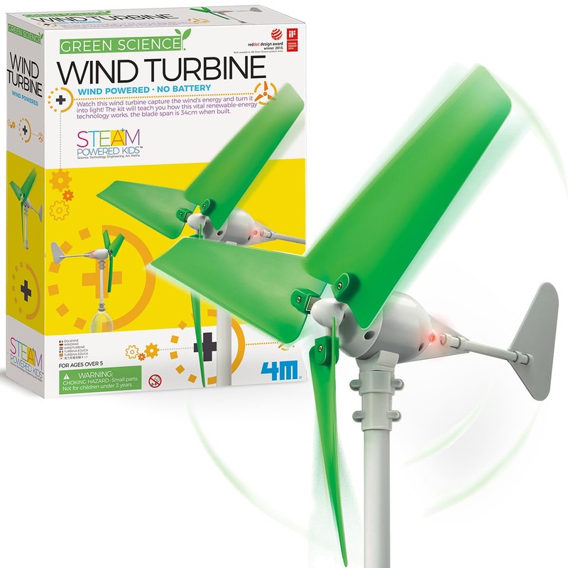 4M Build Your Own Wind Turbine, Science and Activity Kit