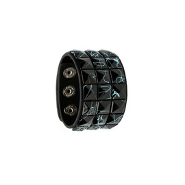 Mens Vintage Bracelet,Punk Leather Cuff Biker Bracelets,Black Wide Punk Bracelets, Wrap Wristband Bracelets for Men Women Bracelet Gifts for Him, Mens Gift, Boyfriend DIY Gift for Valentines Day