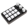 Mini Custom Keypad 12 Keys 3 Knobs Programmable Blue Switch