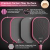 Pickleball Paddles Set of 2, USAPA Approved Carbon Fiber Pickleball