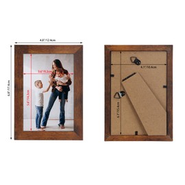 Vasemouh Rustic Picture Frame for Photos 10 x 15 cm Vintage Style Ideal for Wall and Table Display in the Living Room, Bedroom, Office or Hallway, Pack of 1