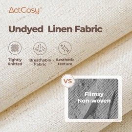 ActCosy 6Pack Sheet Organizers and Storage with Handles – Foldable Linen Closet Storage for King & Queen Sheet Sets – Clear Window & Removable Labels – Dustproof & Space-Saving Design,Off-white