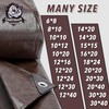 CARTMAN Finished Size 10x10 Feet Extra Thick 20 Mil Brown