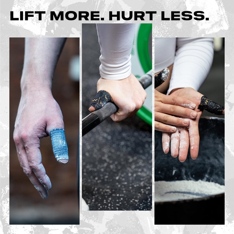 Weightlifting House Weight Lifting Thumb Tape: Athletic Grip Tape, Finger