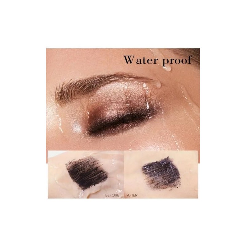 Waterproof Mascara with Fine Brush for Tiny and Lower Lashes,