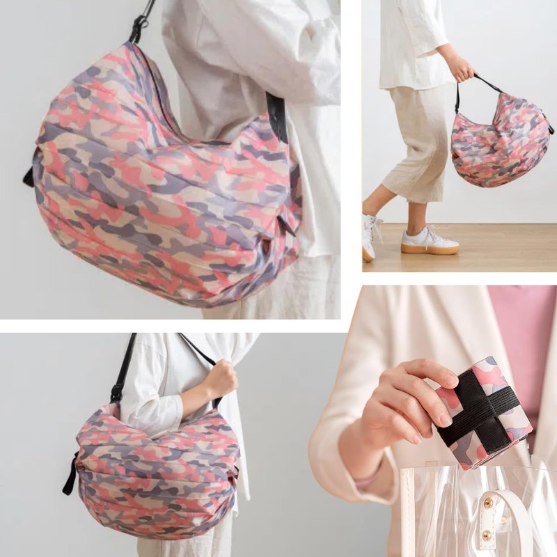 MiLifeStyle Eco Bag, Foldable, Compact, Large Capacity, Lightweight, Zippered Shopping