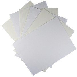 KCS 6 piezas de tela de punto de cruz de 12 x 18 pulgadas (30 x 45 cm) de algodón con abalorio de 14 quilates (blanco y blanco antiguo)