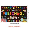 Welcome to Preschool Backdrop Banner First Day of School Party