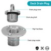 Garboard Drain Plug, 25 mm Round Stainless Steel Drain Opening