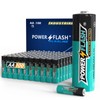 POWER FLASH AA Batteries with Fresh Date - 100 Count