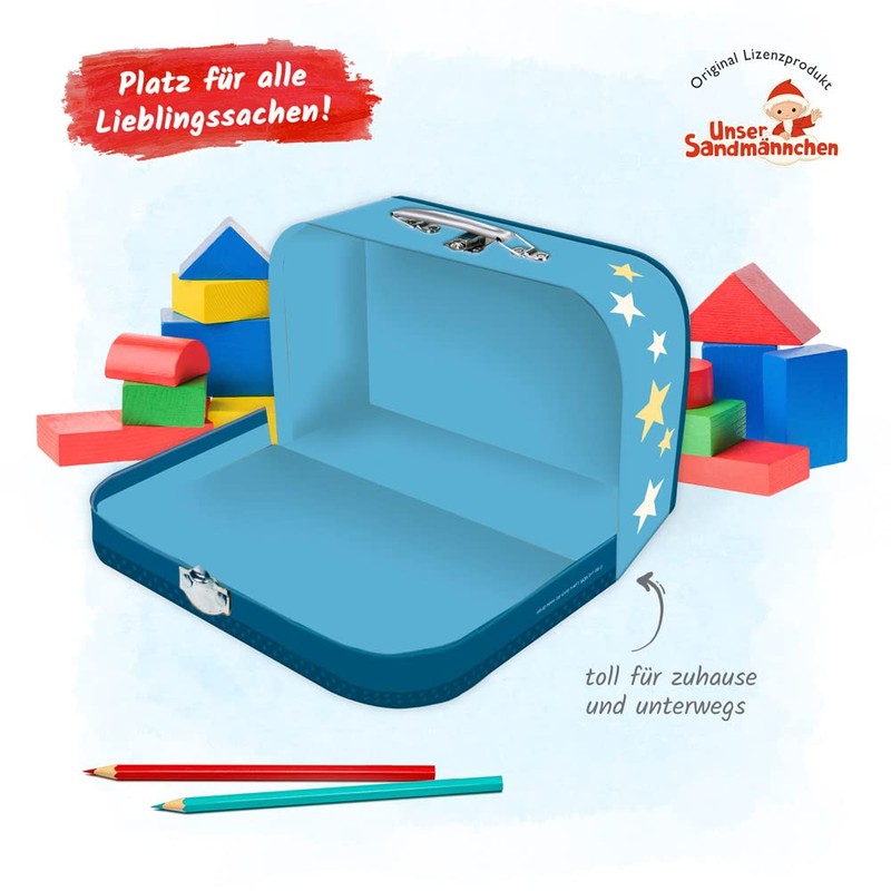 Trötsch Children's Suitcase "Sandman" Moon Large Cardboard Suitcase, Cardboard Suitcase,