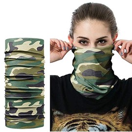 Patch Nation Camouflage Camo Bandana Quick Dry Microfibre Headwear Outdoor Magic Bandana Neck Snood Head Wrap Headband Scarf Face Mask Ultra Soft Elastic Headscarf (Multicam)