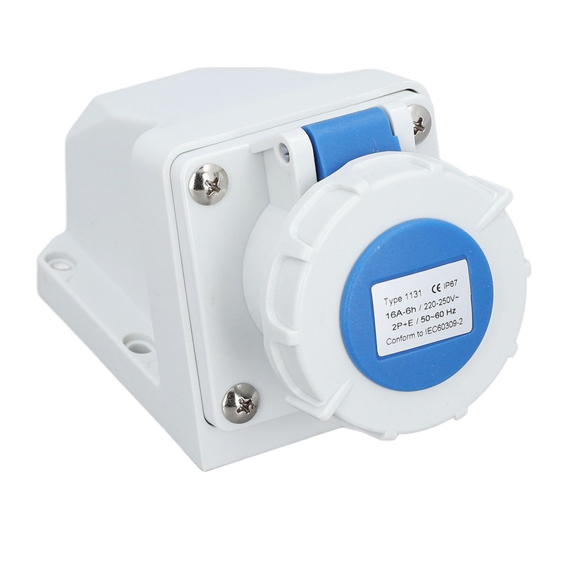 Industrial Power Connector IP67 Waterproof Dustproof 3 Core 16A 2P+E