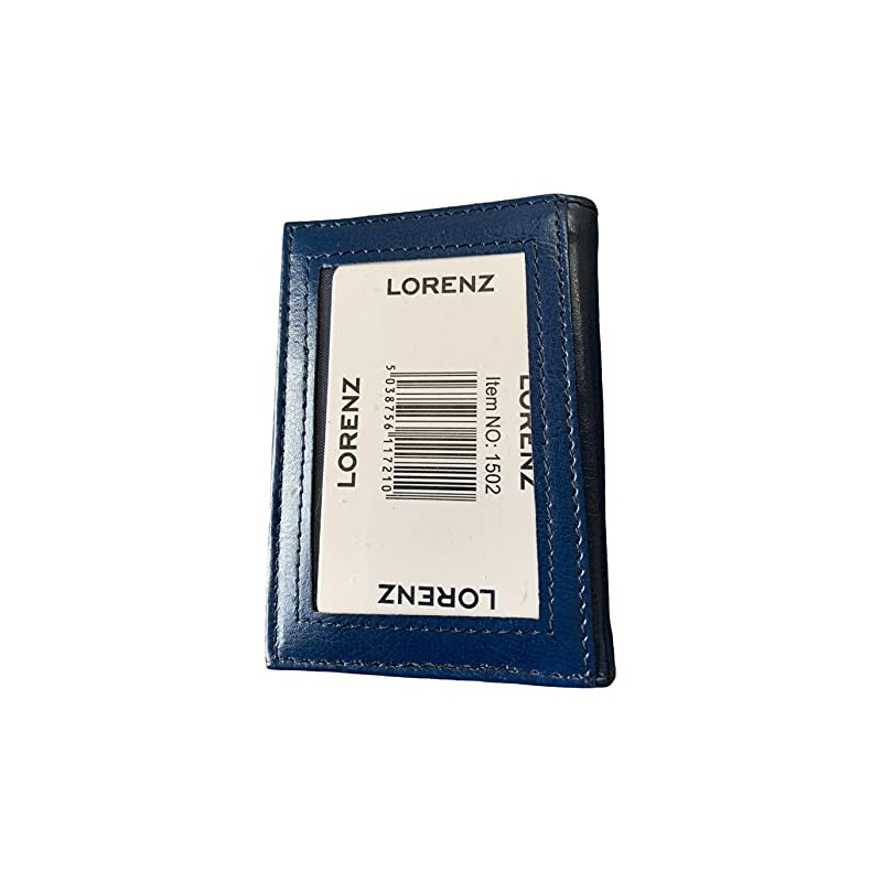 Lorenz Leather Effect Grained PU Travel Id Pass Card Holder