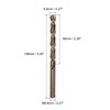 sourcing map 4PCS 6.8mm Drilling Dia Straight Shank High-Speed Steel