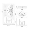 Alnicov 50 Set Golf Impact Tape Golf Target Sticker 3