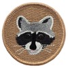 Raccoon Patrol Patch - 2" Diameter Round Embroidered Patch (Sew-on)