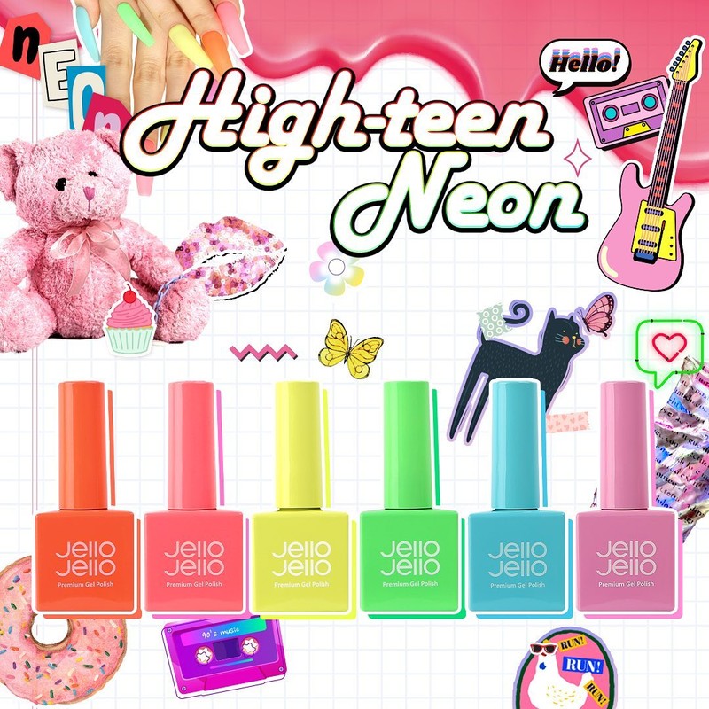 Jello Jello High Teen Neon Syrup Gel 6-piece set /