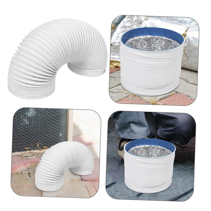 Mipcase Flexible PVC Exhaust Hose Extension Fit for Dryers Air