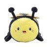 Cute Round Bumble Bee Stuffed Animals,Honey Bee Plush Toys Pillow,