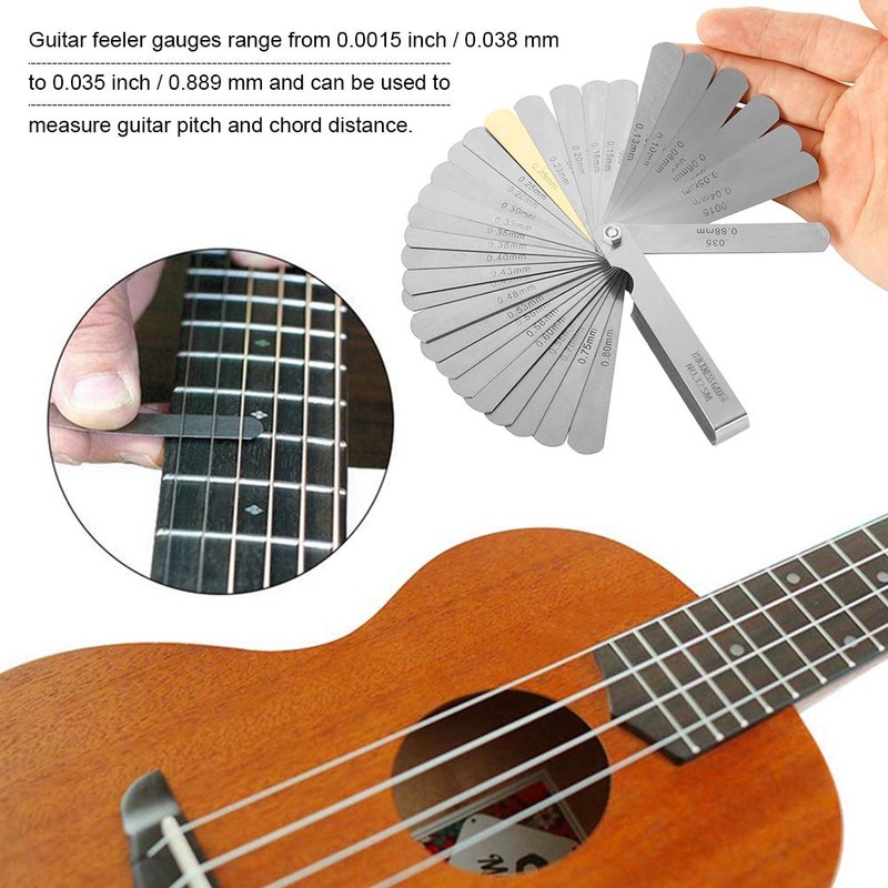 15 Pcs Guitar Tools Set, Professional Stainless Steel Guitar Radius