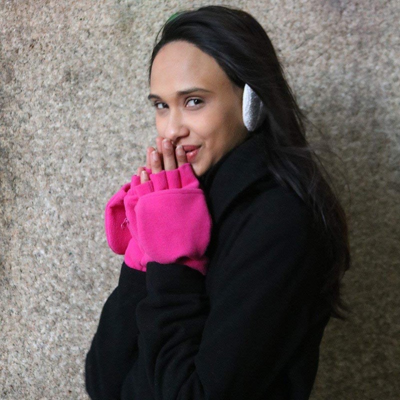 Sprigs Multi Mitt Fingerless Gloves With Adjustable Top & Cell