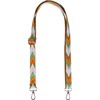 styleBREAKER Narrow Bag Shoulder Strap Adjustable with Colourful Zigzag Pattern,