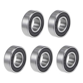 sourcing map 699-2RS Deep Groove Ball Bearings 9mm x 20mm x 6mm Double Sealed Chrome Steel P6(ABEC3) 5pcs