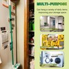 ULIBERMAGNET Magnetic Mop Broom Holder,Heavy Duty Movable Magnetic Tools Holder,2