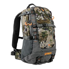 SPIKA Hunting Backpacks for Men, 25L Camo Hunting Day Pack with Water Bladder, Removable Hip Belt, Rifle Holder, Internal Ammo Storage and Rain Cover