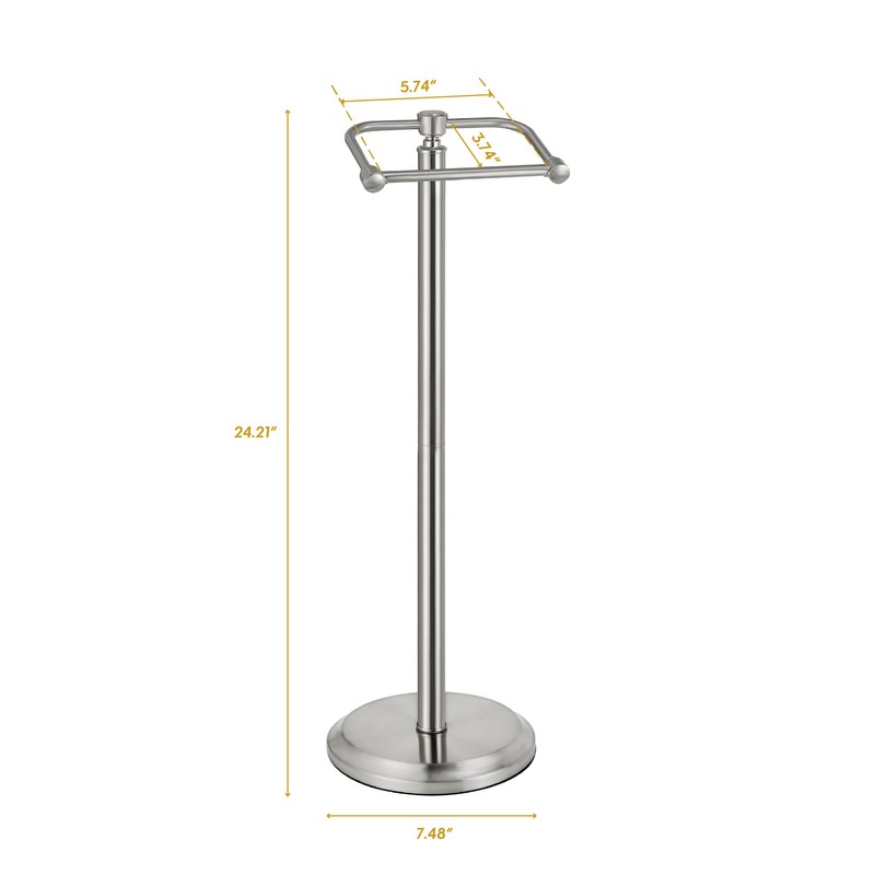 SunnyPoint Free Standing Toilet Paper Holder – Bathroom Tissue Stand