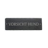 Door Sign with German Text"Vorsicht Hund" from Slate Approx. 22