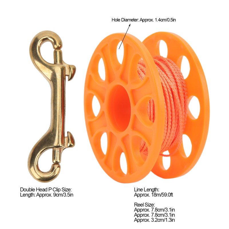 Diving Spool Plastic Prevent Winding Lightweight Diving Finger Reel with