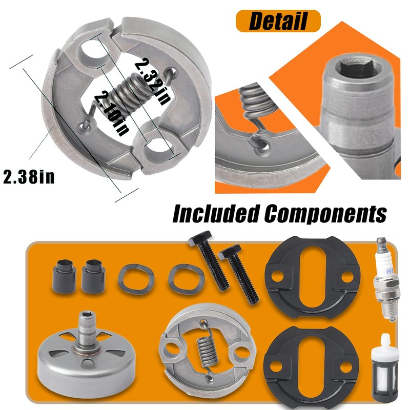 Adorih FS94 Cover Clutch Drum Kit with Spring Compatible with